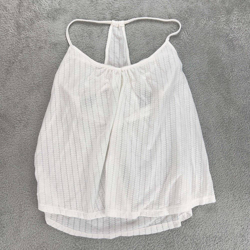 Eberjey White Tank Top‎ Racerback Lightweight Casual Blouse Size small
